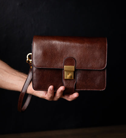 Pochette en cuir - Le Faucon maltais