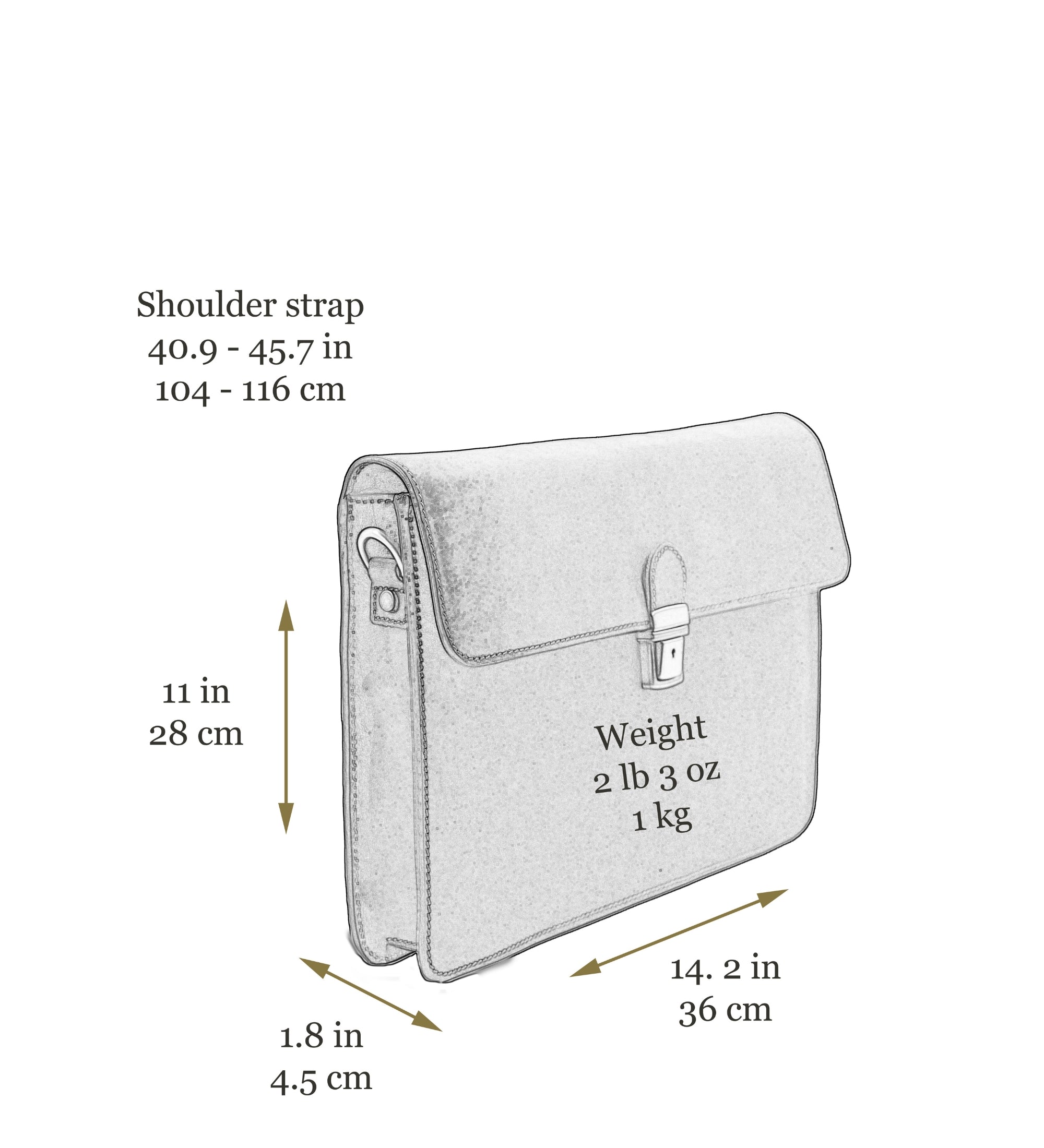 Womens Leather Portfolio, Work Bag with Shoulder Strap  - The Corrections