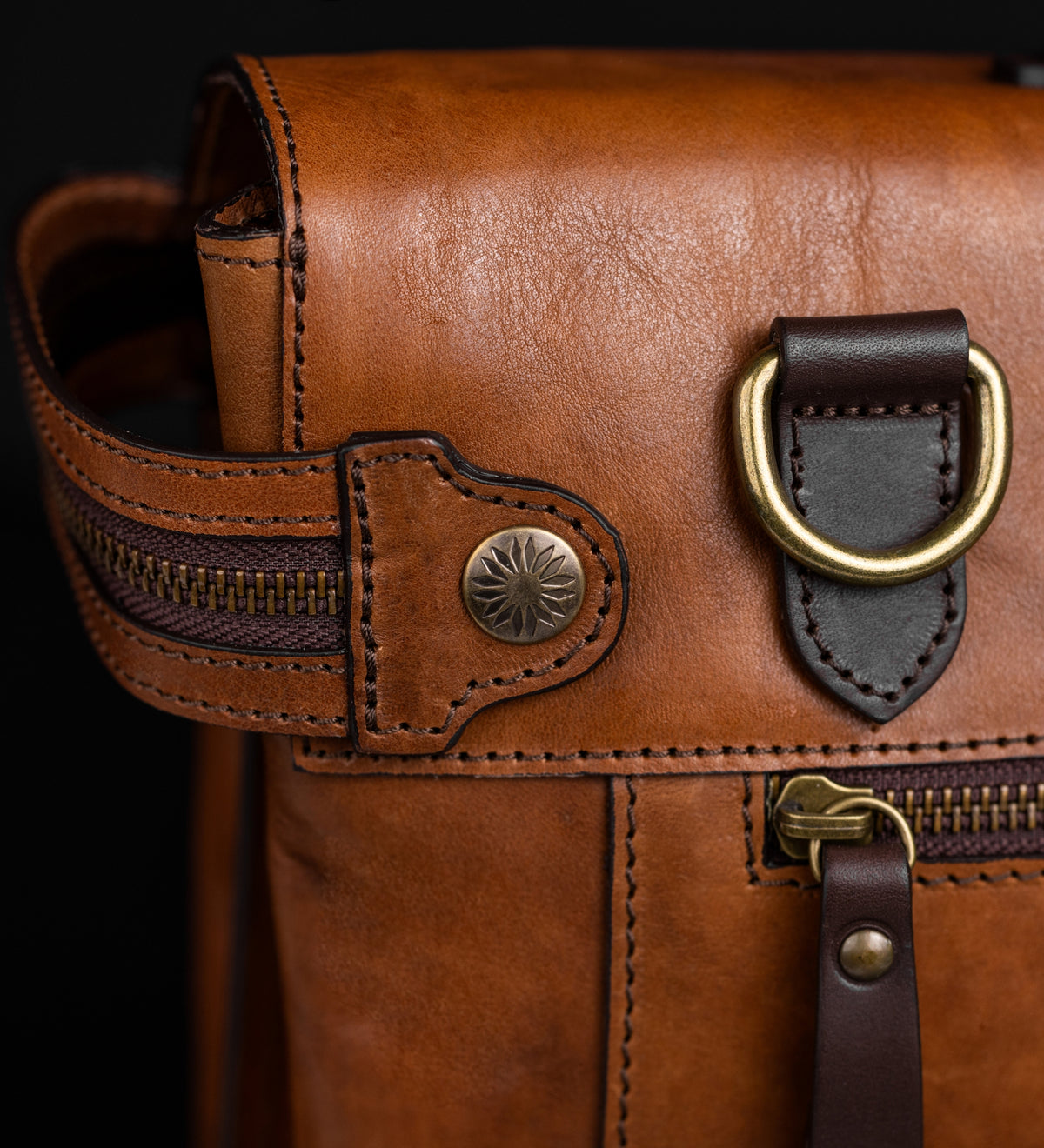 Brown Leather Briefcase Laptop Bag - From Here to Eternity