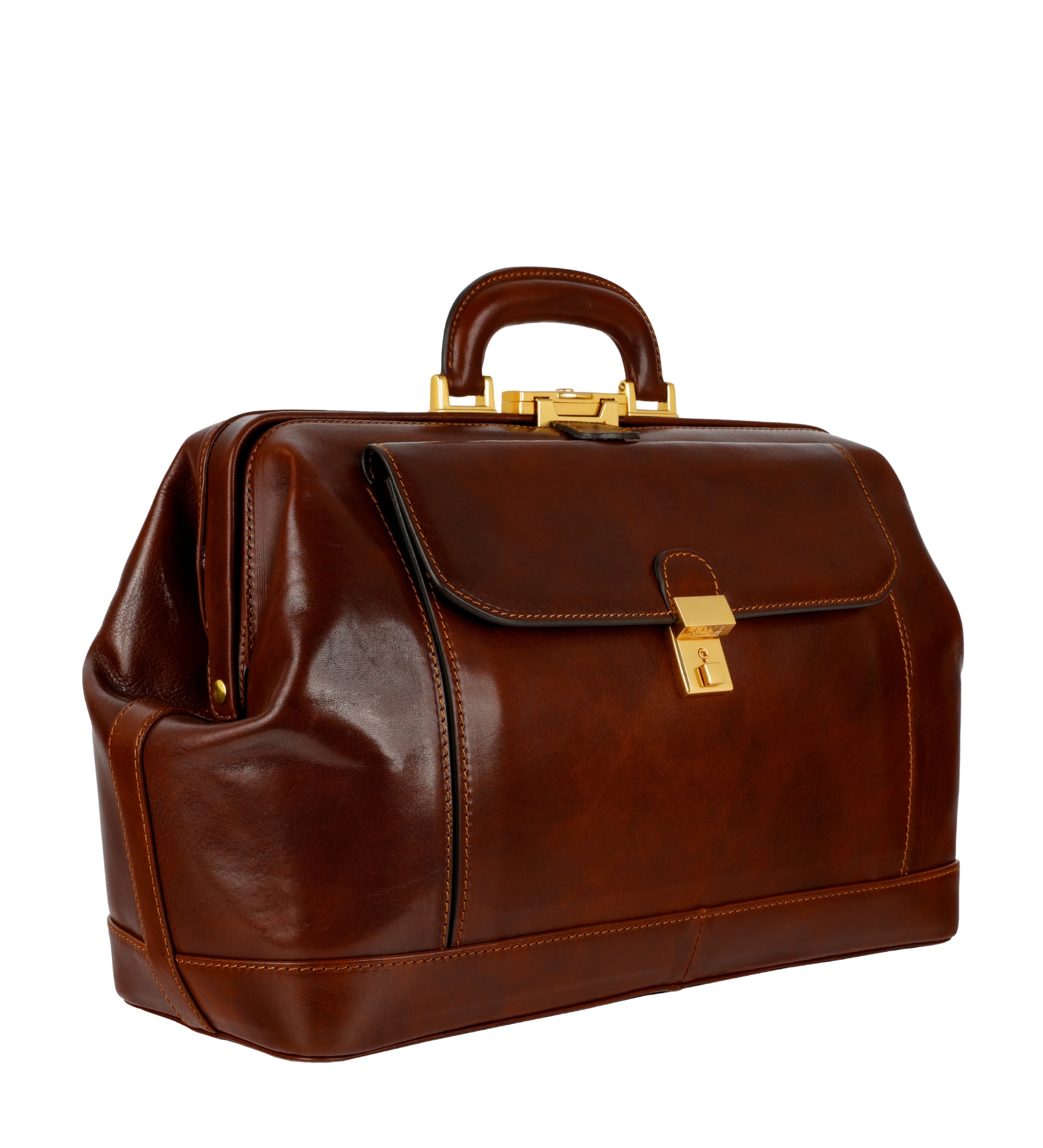 Large Italian Leather Doctor Bag - Hamlet