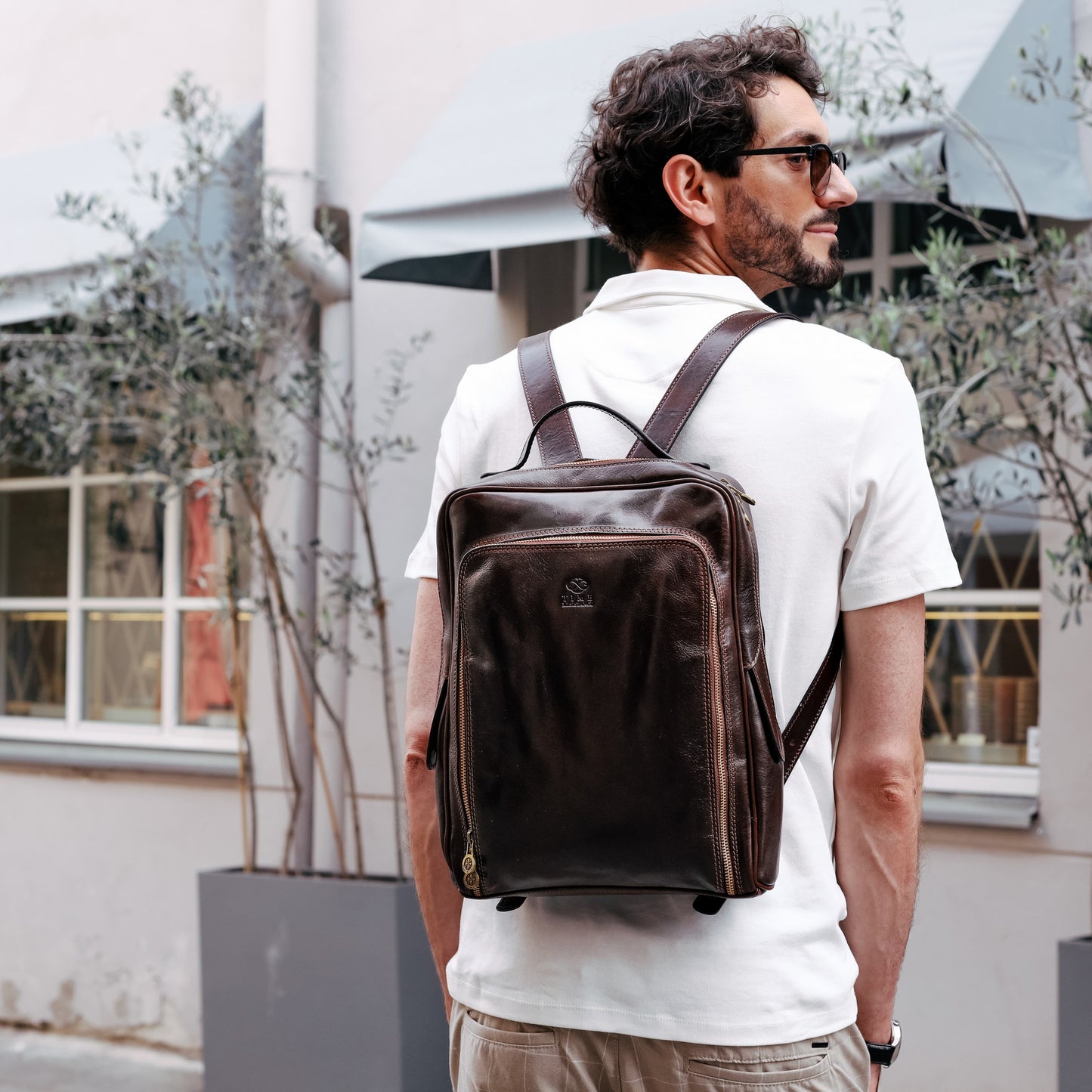 Leather Backpack - The Sun Also Rises Backpack Time Resistance   