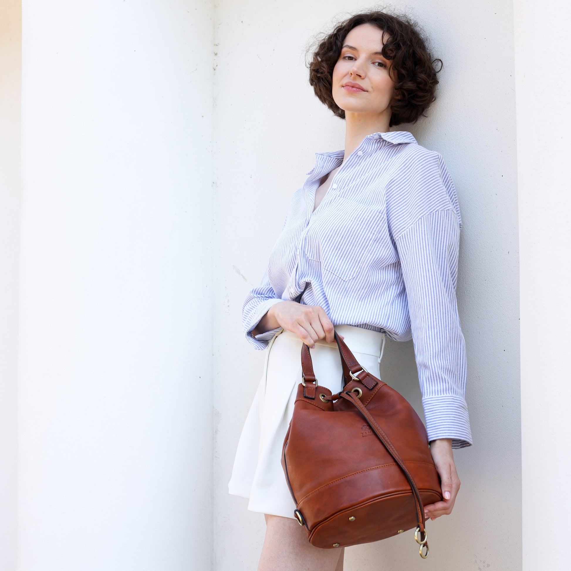 Leather Tote Bag - Light In August For Women Time Resistance   