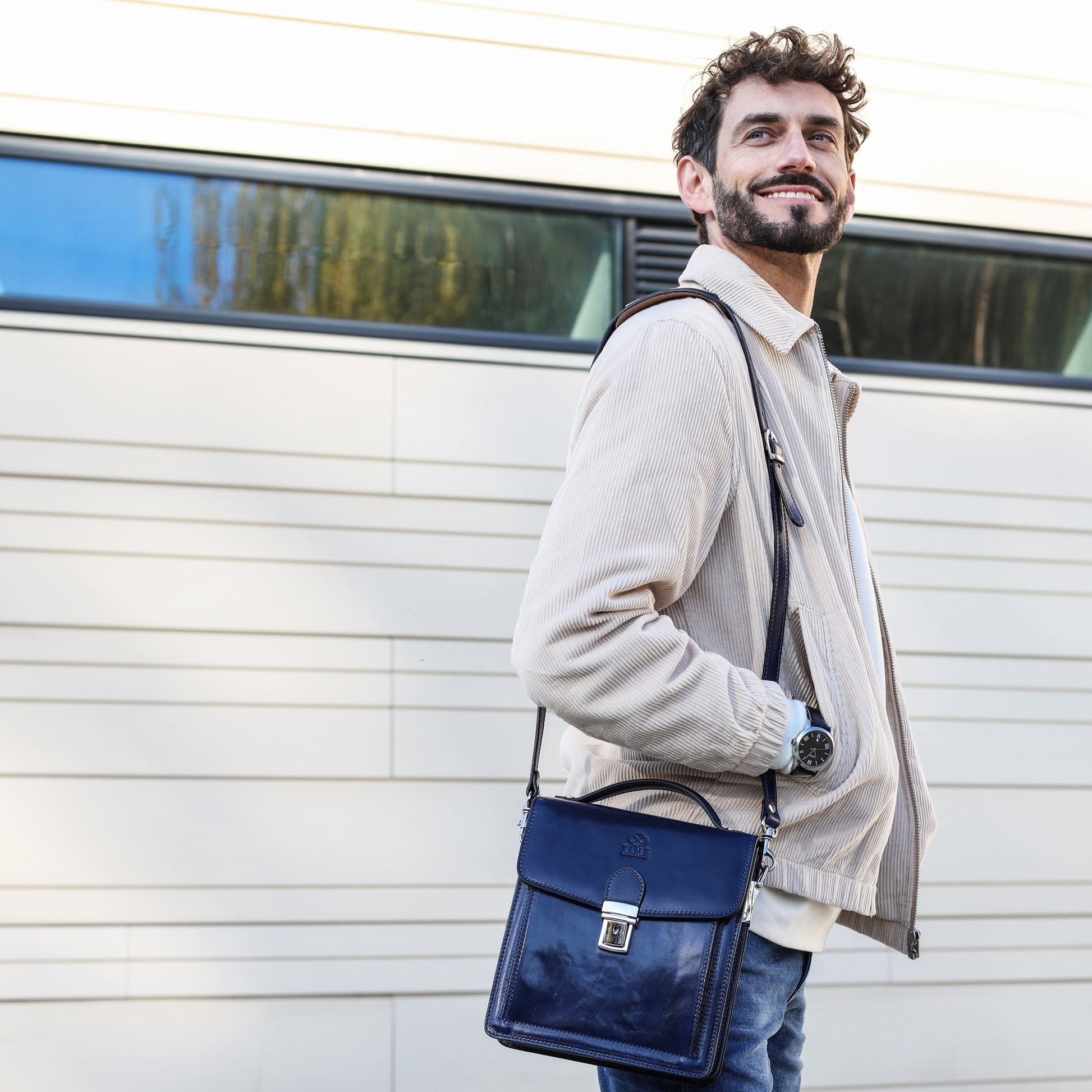 Small Leather Briefcase - Walden Briefcase Time Resistance   