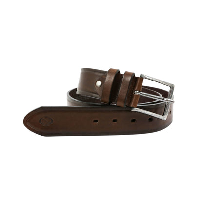 Ceinture en cuir marron - North and South