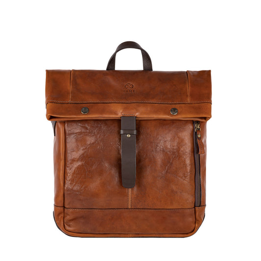 Mochila de cuero con tapa enrollable - The Secret History