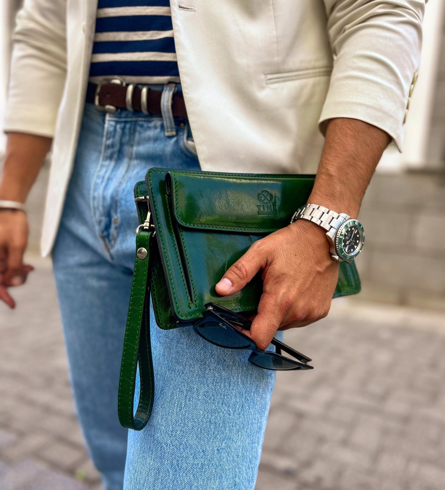 Pochette en cuir - Decameron