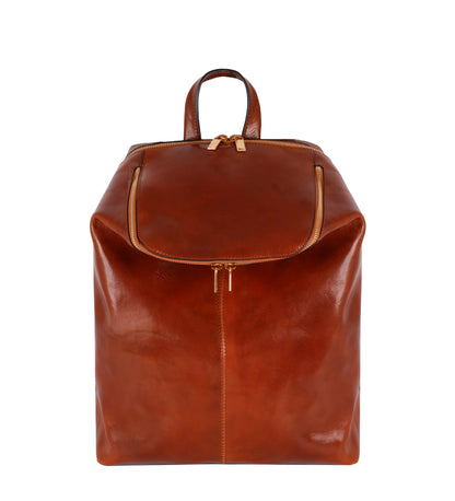 Leather Backpack for Women - A Bend in the River