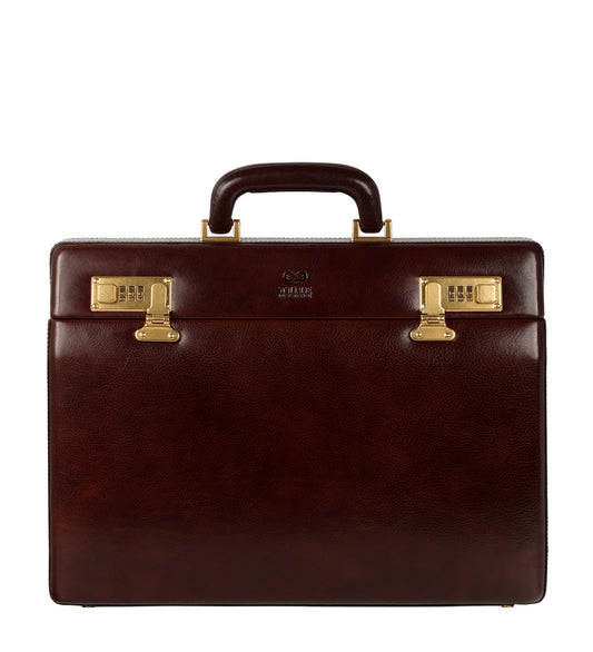 Attaché-case en cuir Porte-documents - The Golden Bowl
