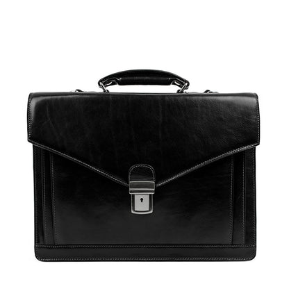 Classic Design Leather Briefcase - The Magus