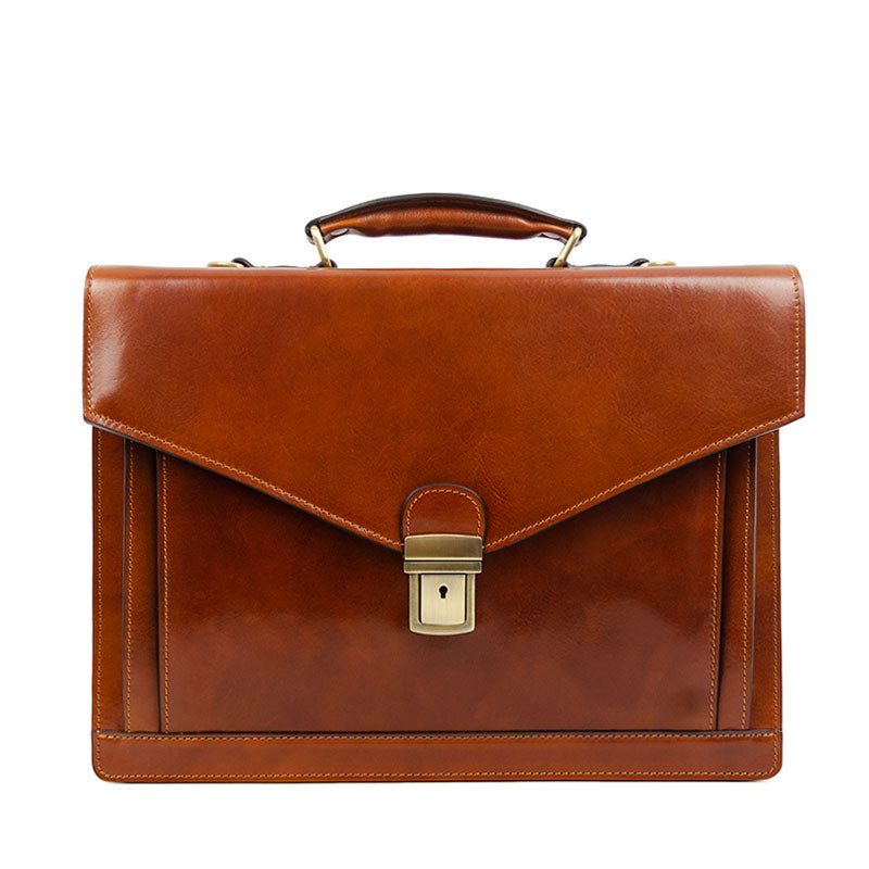 Classic Design Leather Briefcase - The Magus