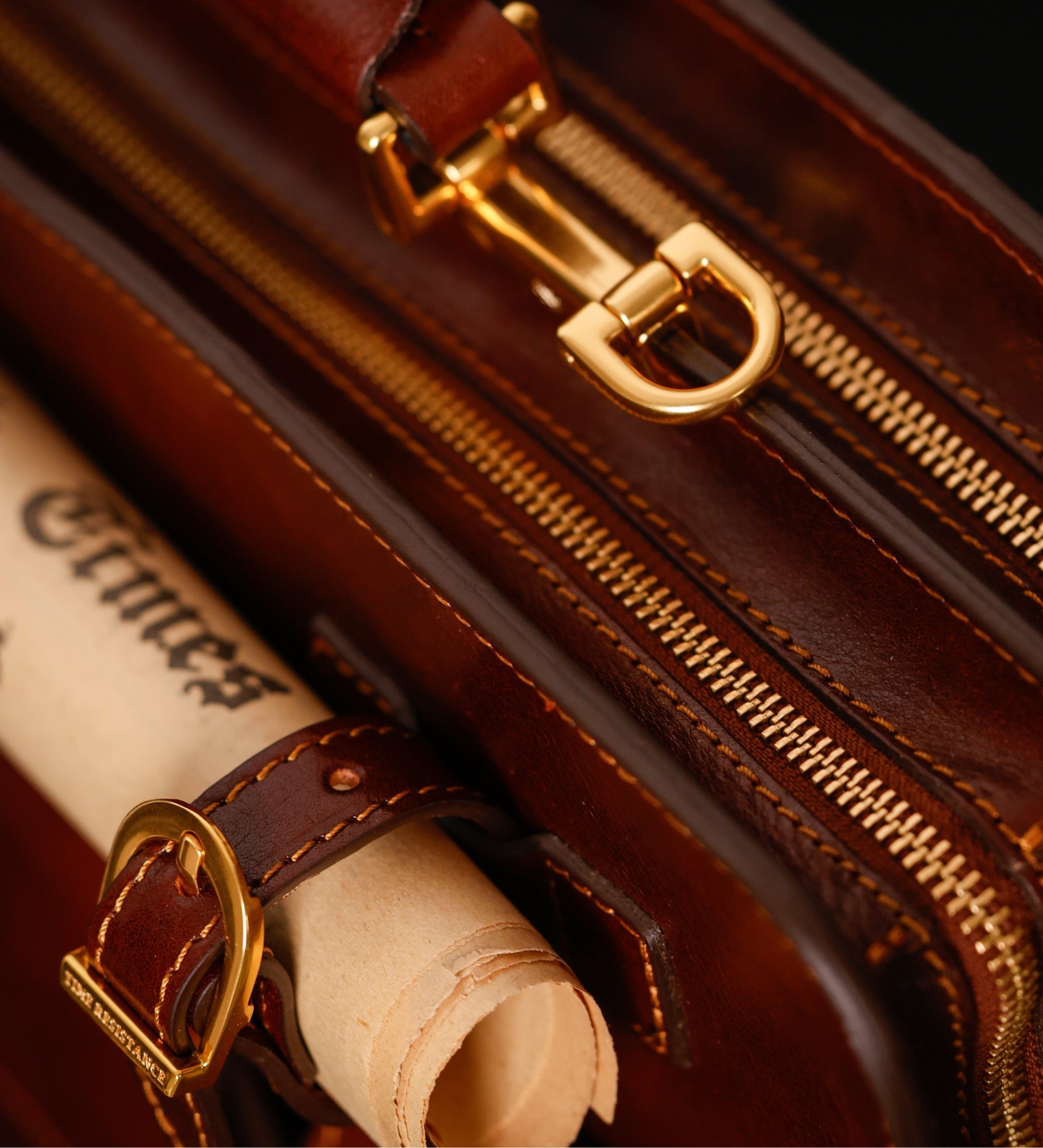 Leather Large Satchel Bag Briefcase - The Prophet