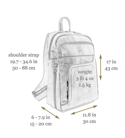 Leather Travel Backpack for Women - L.A. Confidential