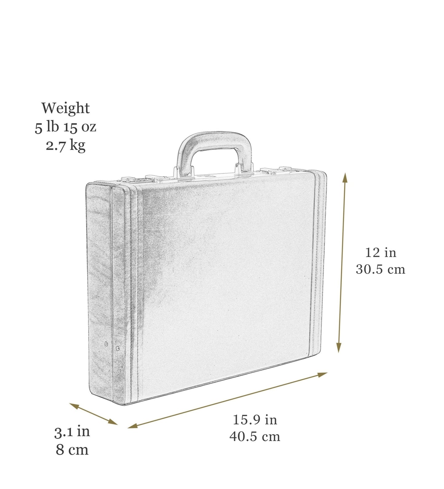Attaché-case en cuir Porte-documents - The Rainbow