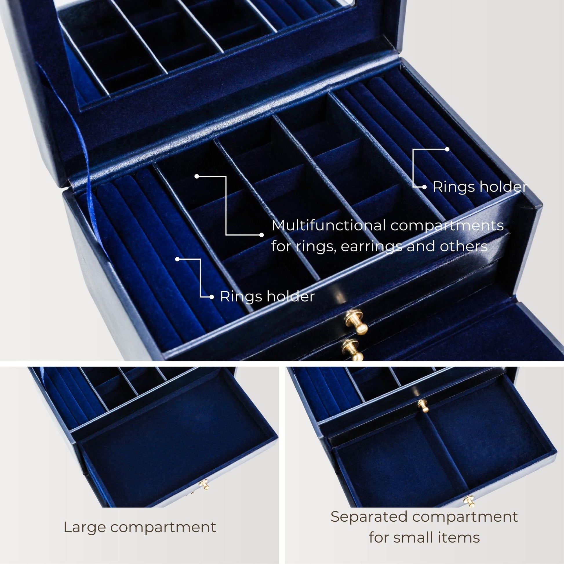 Leather Jewelry Box - Beloved Accessories Time Resistance   