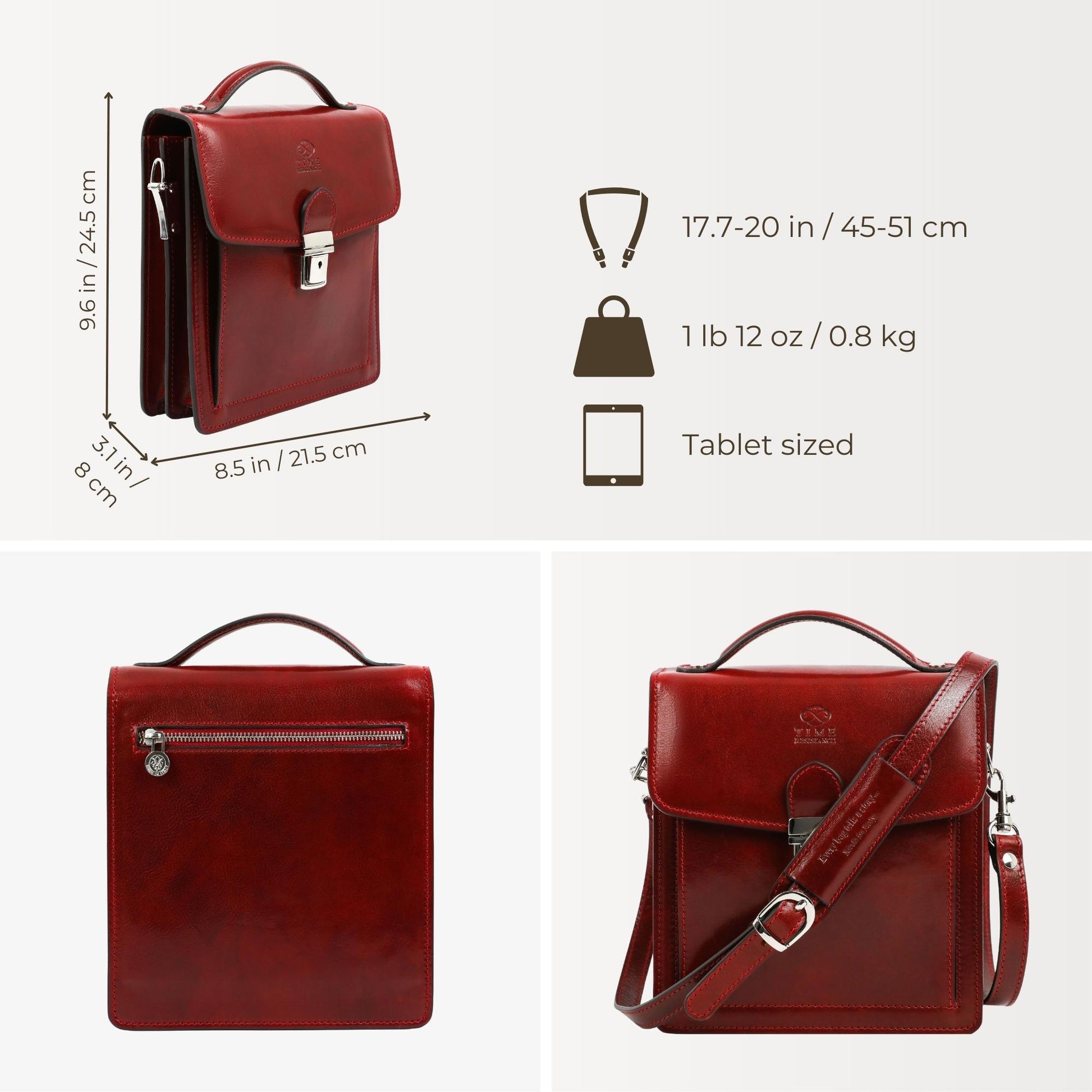 Small Leather Briefcase - Walden Briefcase Time Resistance   