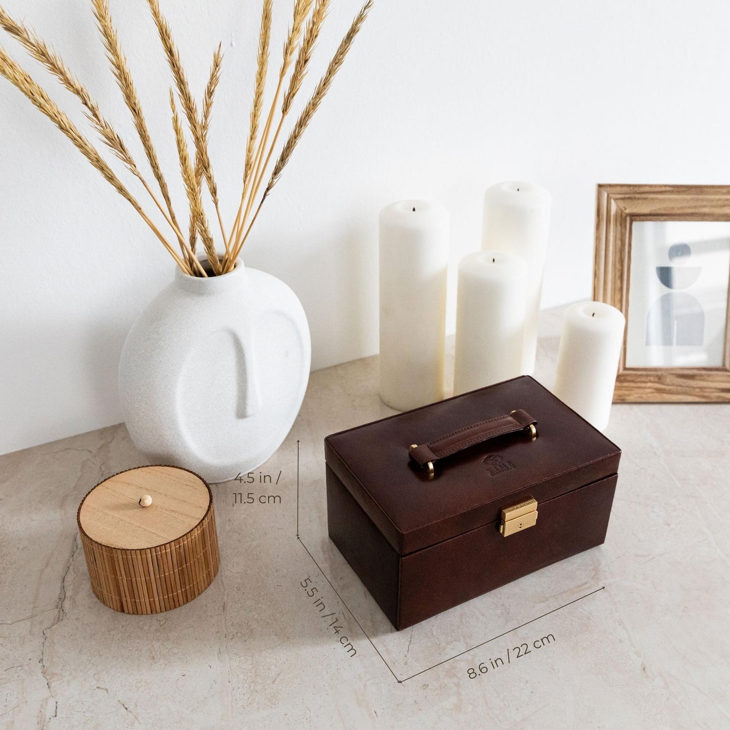 Leather Jewelry Box - Beloved Accessories Time Resistance   