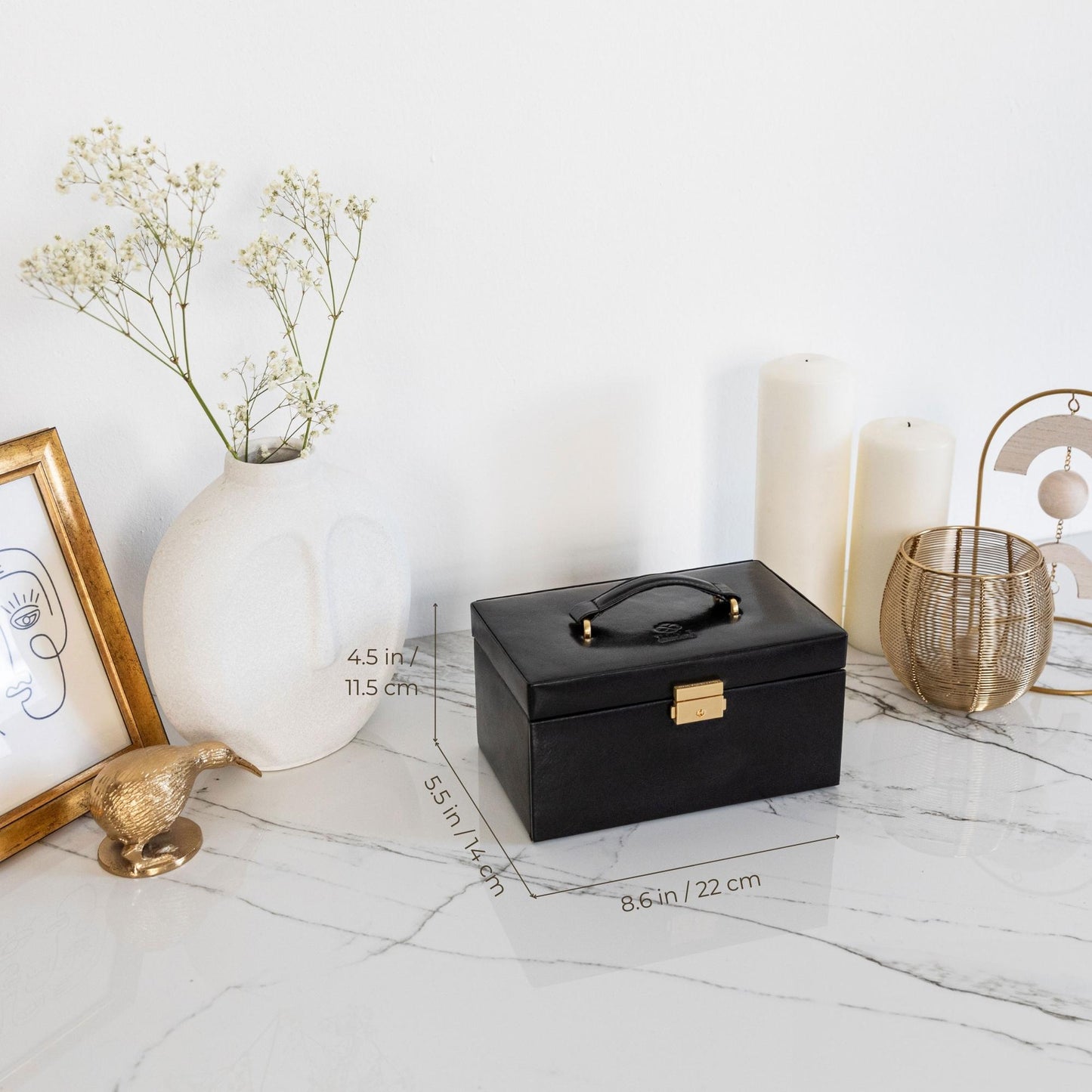 Leather Jewelry Box - Beloved Accessories Time Resistance   