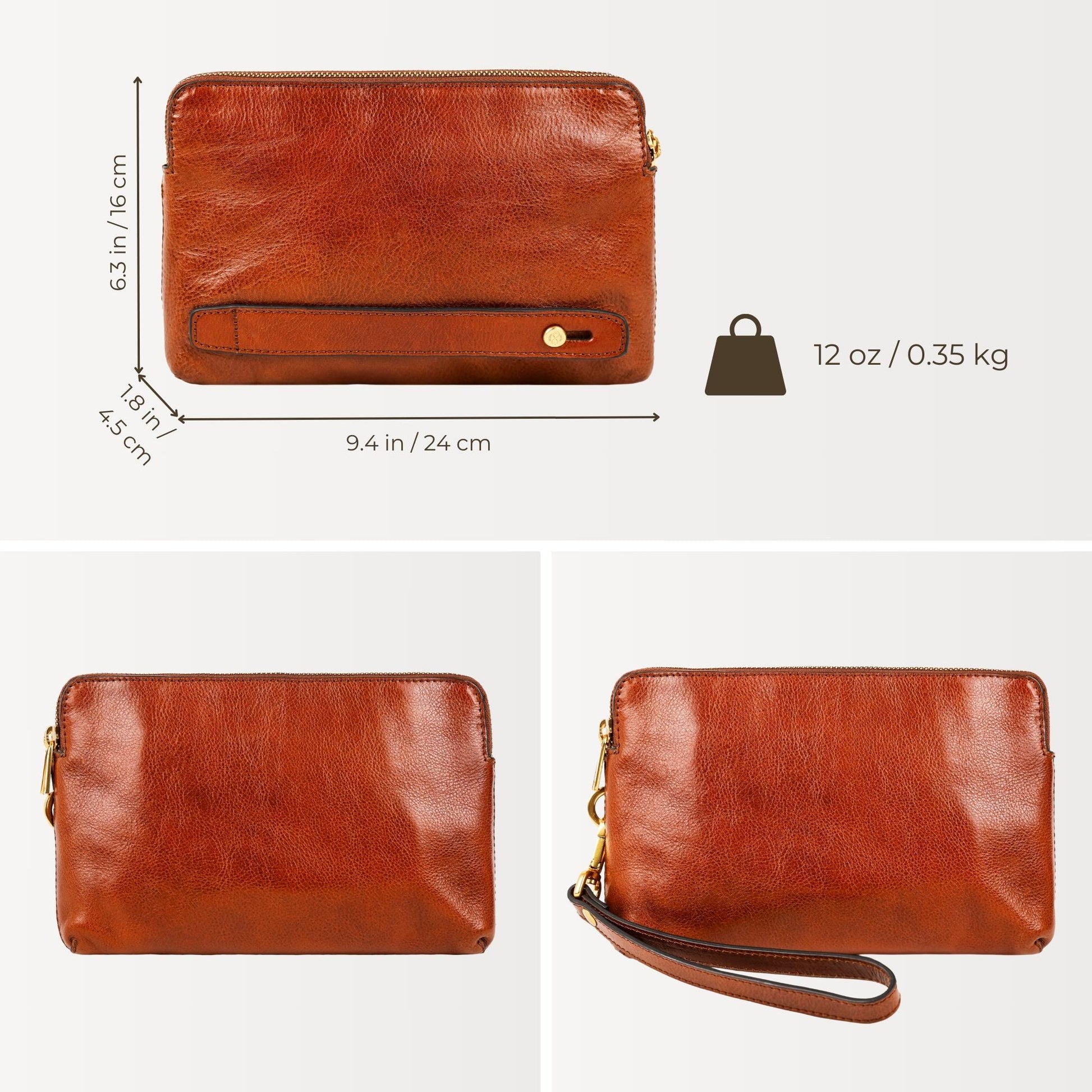 Leather Clutch - Ulysses Accessories Time Resistance   