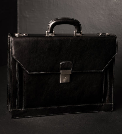 Grand porte-documents en cuir - L'homme invisible