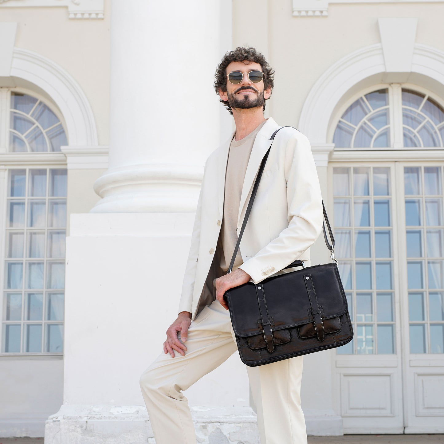 Leather Briefcase Backpack - A Midsummer Night's Dream