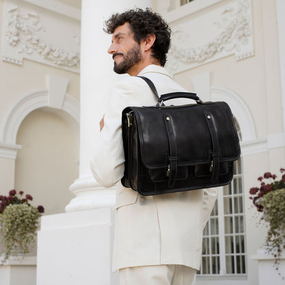 Leather Briefcase Backpack - A Midsummer Night's Dream