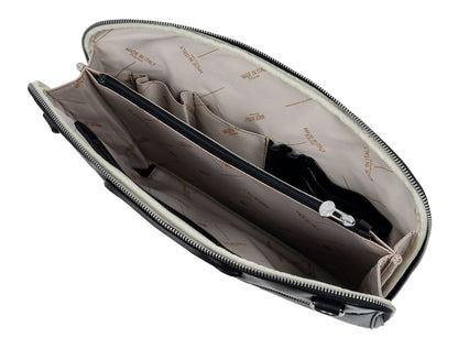 Leather Briefcase Laptop Bag - Brave New World Briefcase Time Resistance   