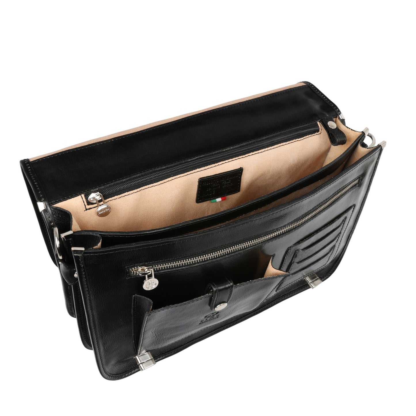 Leather Briefcase Laptop Bag - Illusions
