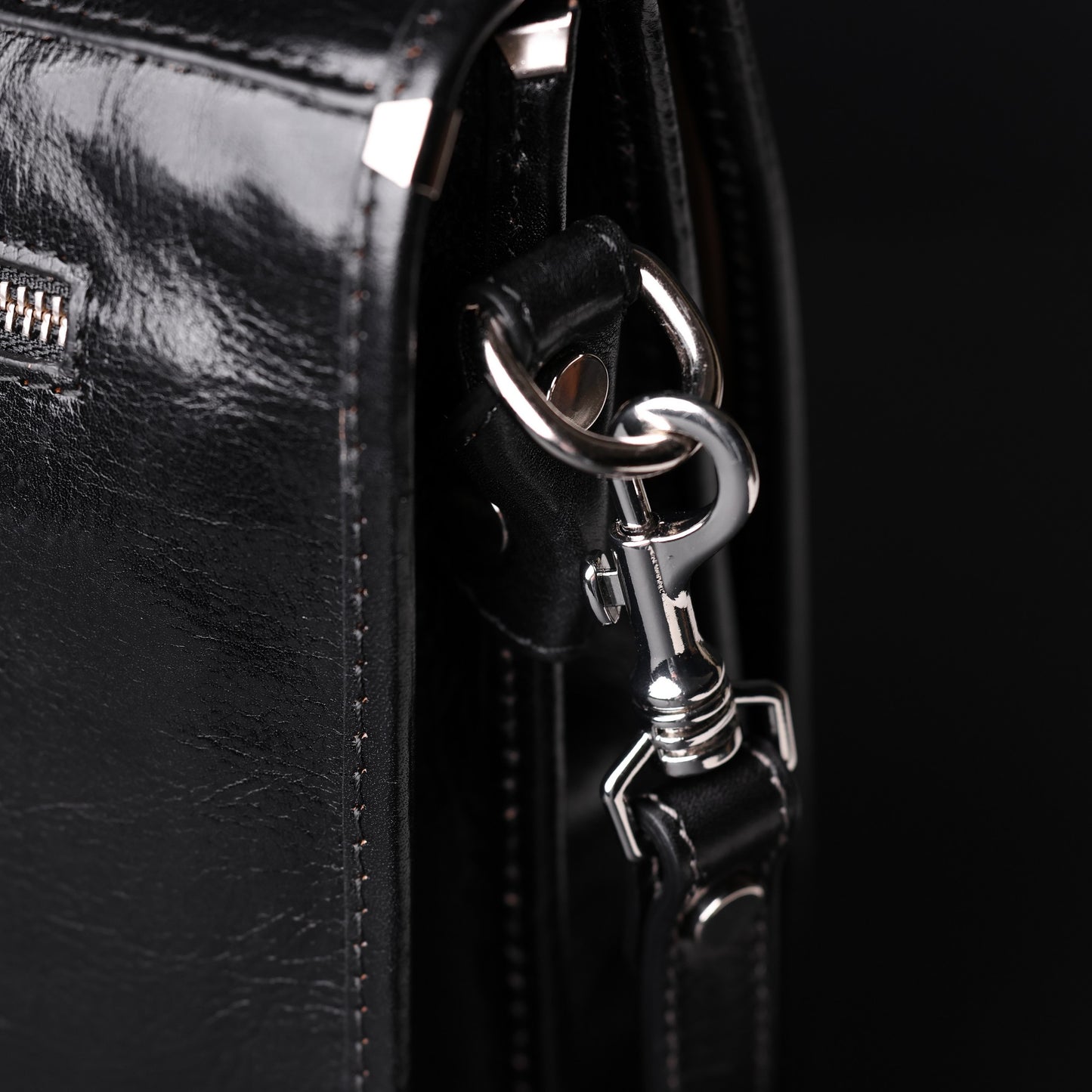 Leather Briefcase Laptop Bag - Illusions