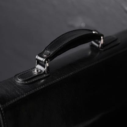Leather Briefcase Laptop Bag - Illusions
