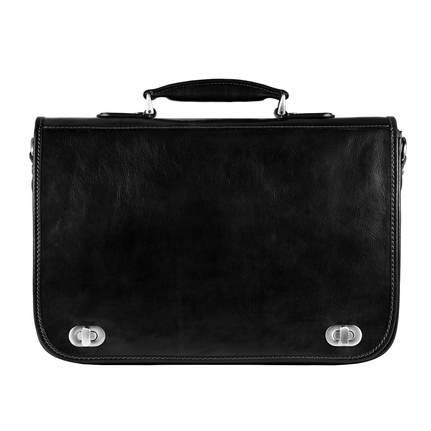 Leather Briefcase Laptop Bag - Illusions