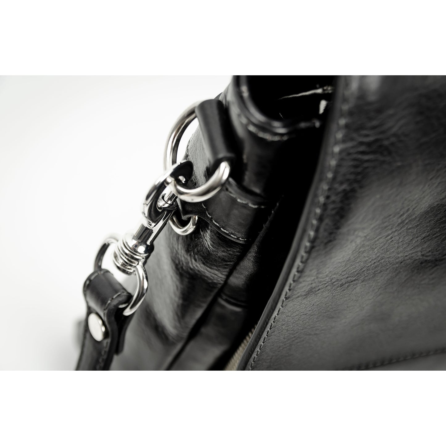 Leather Briefcase Laptop Bag  - In Cold Blood
