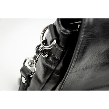 Leather Briefcase Laptop Bag  - In Cold Blood