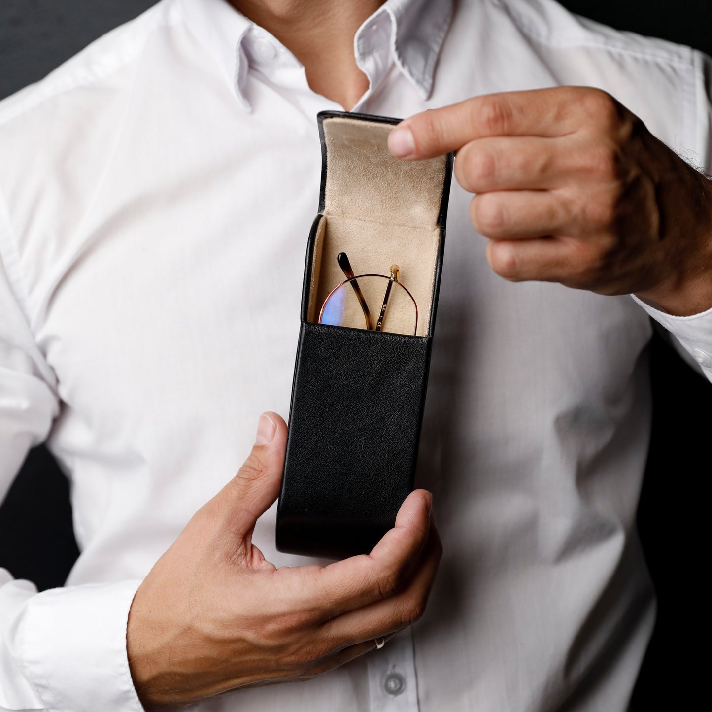 Leather Glasses Case - The Sign of Four