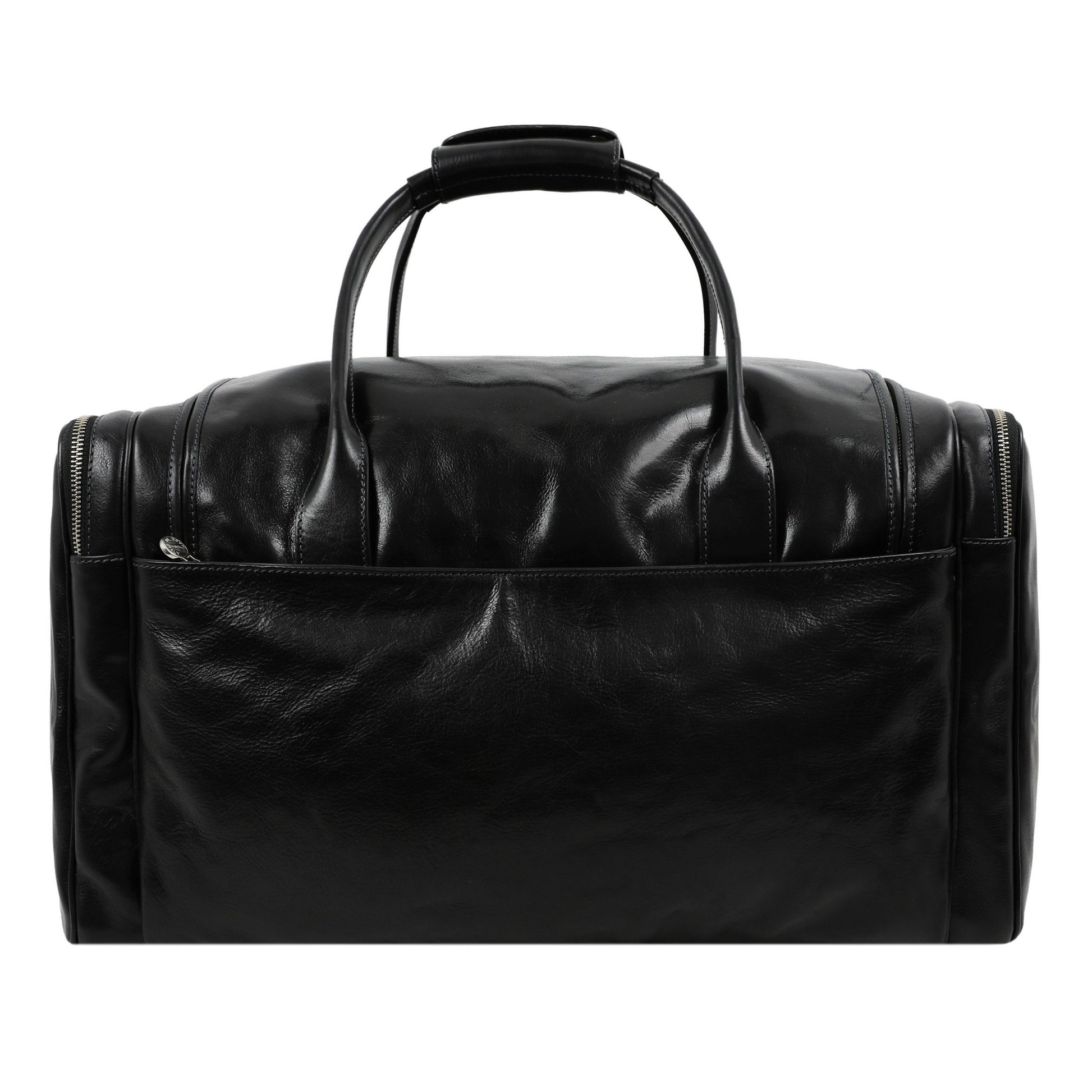 Large Italian Leather Duffel Bag - The Hitchhikers Guide to the Galaxy Duffel Bag Time Resistance   