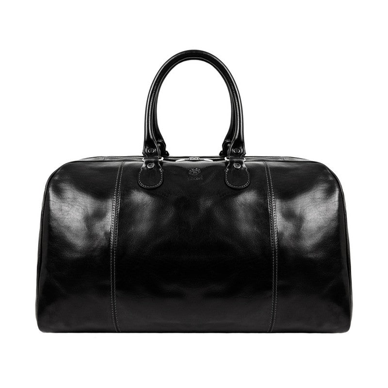 Leather Duffel Bag Weekender Bag - The Count of Monte Cristo Duffel Bag Time Resistance   