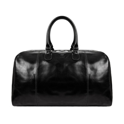 Leather Duffel Bag Weekender Bag - The Count of Monte Cristo Duffel Bag Time Resistance   