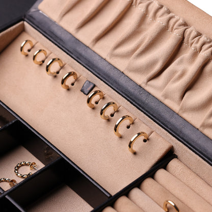Leather Jewelry Box Accessory Box - The Line of Beauty
