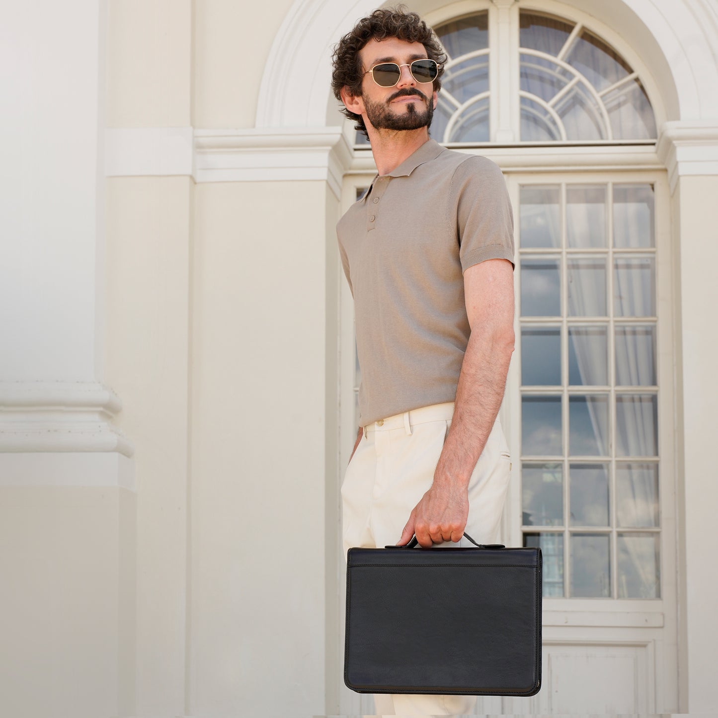 Leather Portfolio with Binder - Joy in the Morning