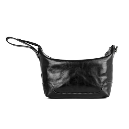 Kulturtasche aus Leder - Autumn Leaves