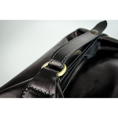Kulturtasche aus Leder - Autumn Leaves