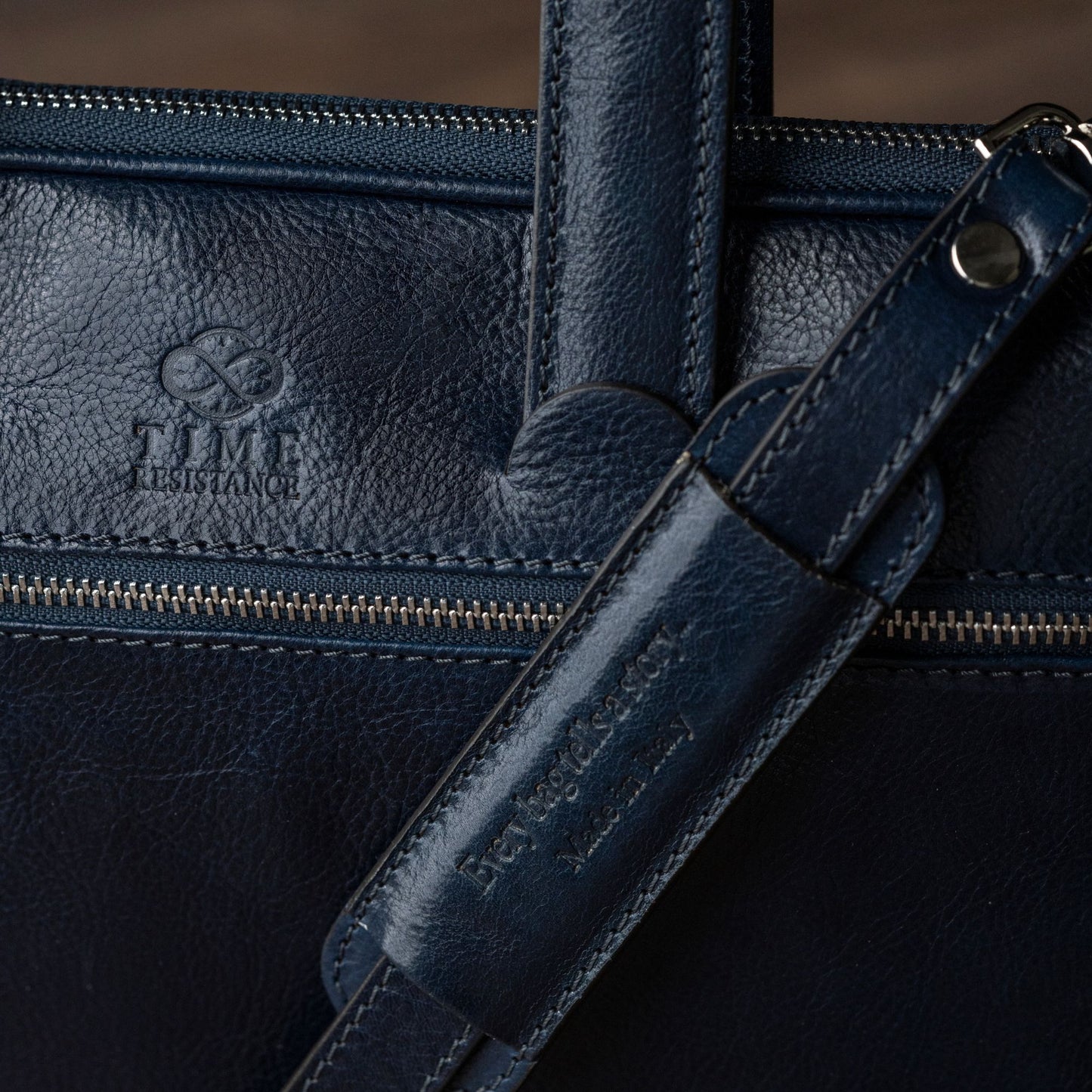 Leder Aktentasche Laptop-Tasche - Brave New World