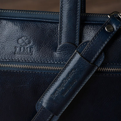 Leder Aktentasche Laptop-Tasche - Brave New World