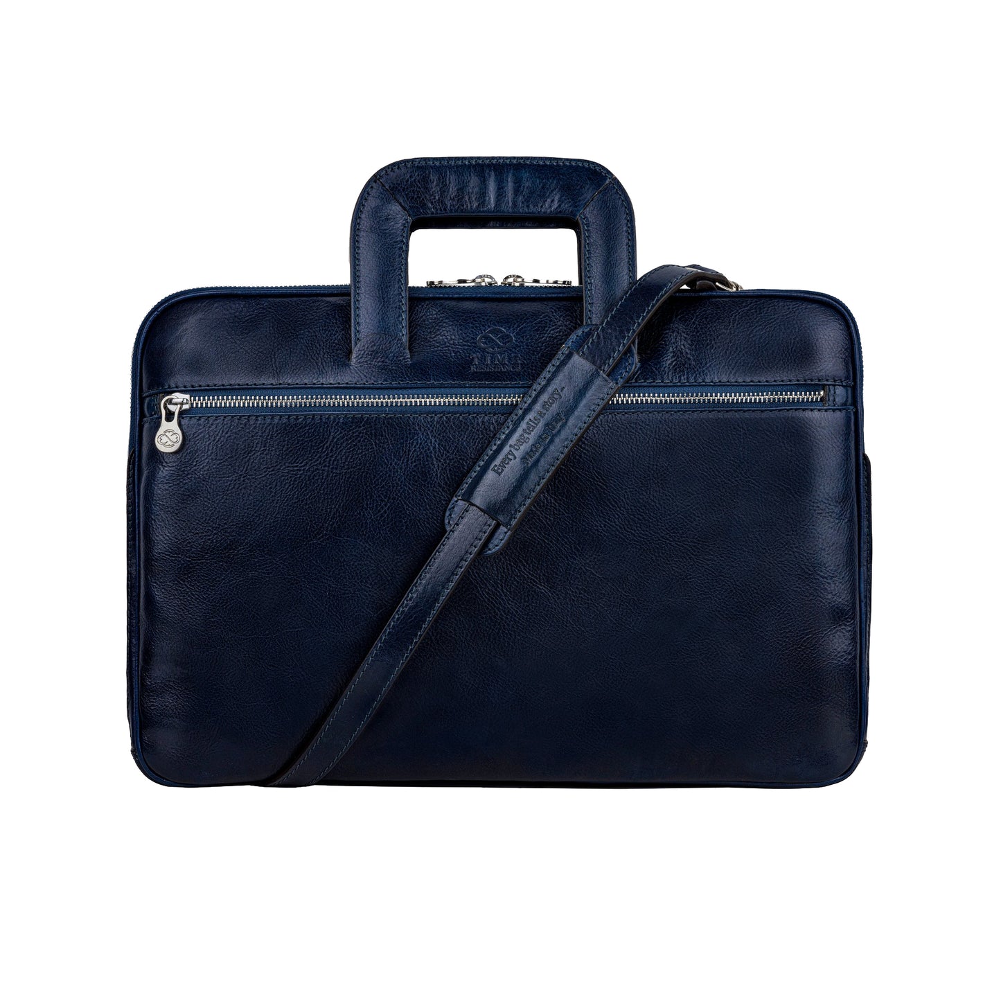 Leder Aktentasche Laptop-Tasche - Brave New World
