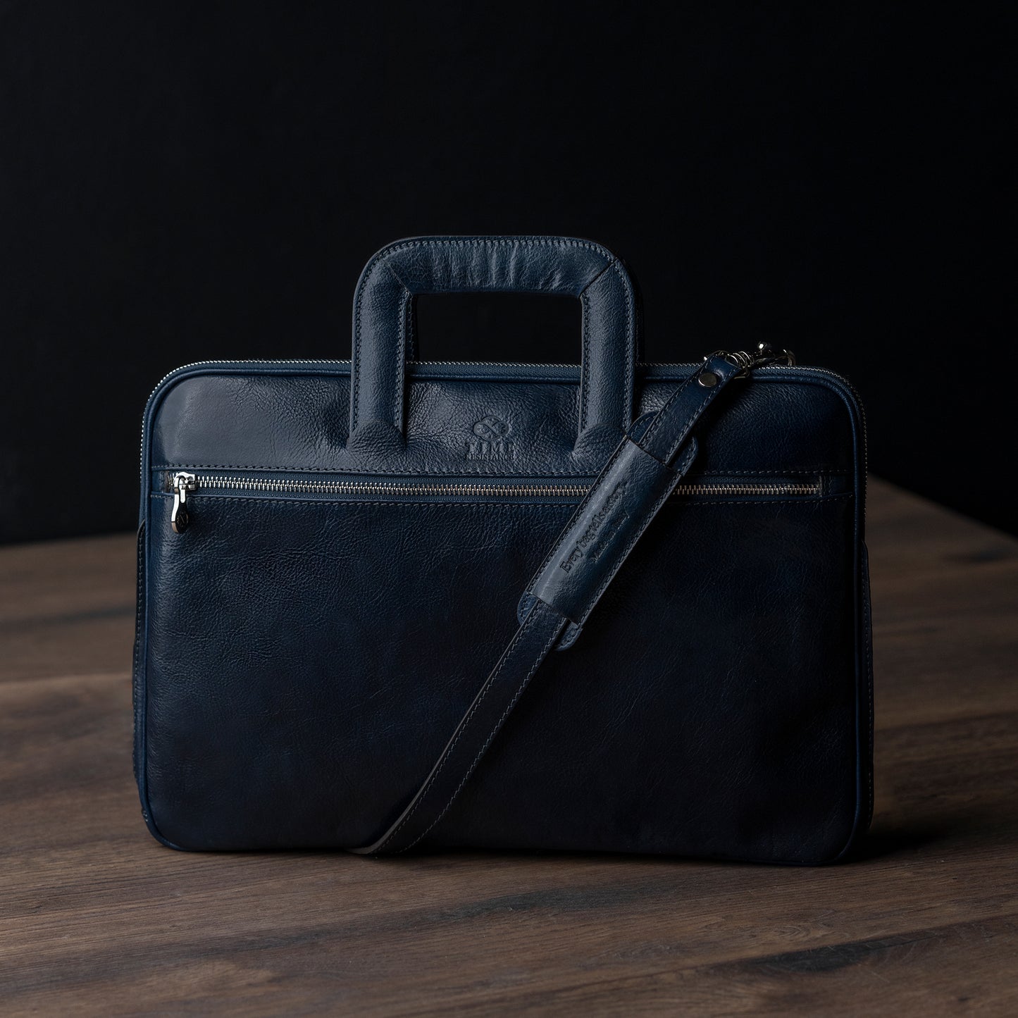 Leder Aktentasche Laptop-Tasche - Brave New World