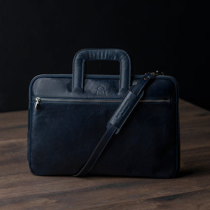 Leder Aktentasche Laptop-Tasche - Brave New World