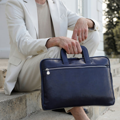 Leder Aktentasche Laptop-Tasche - Brave New World