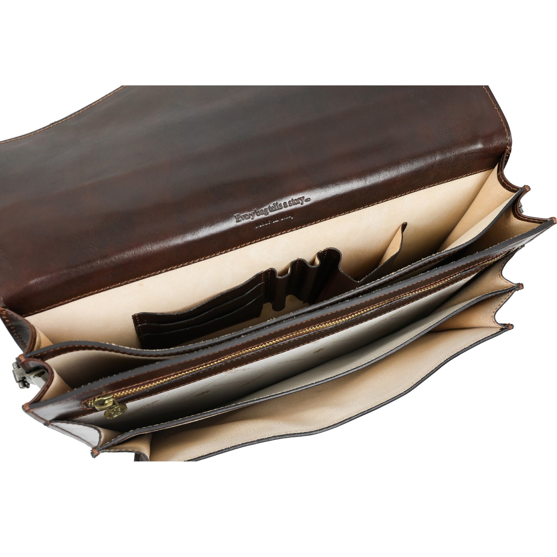 Classic Design Leather Briefcase - The Magus Briefcase Time Resistance   
