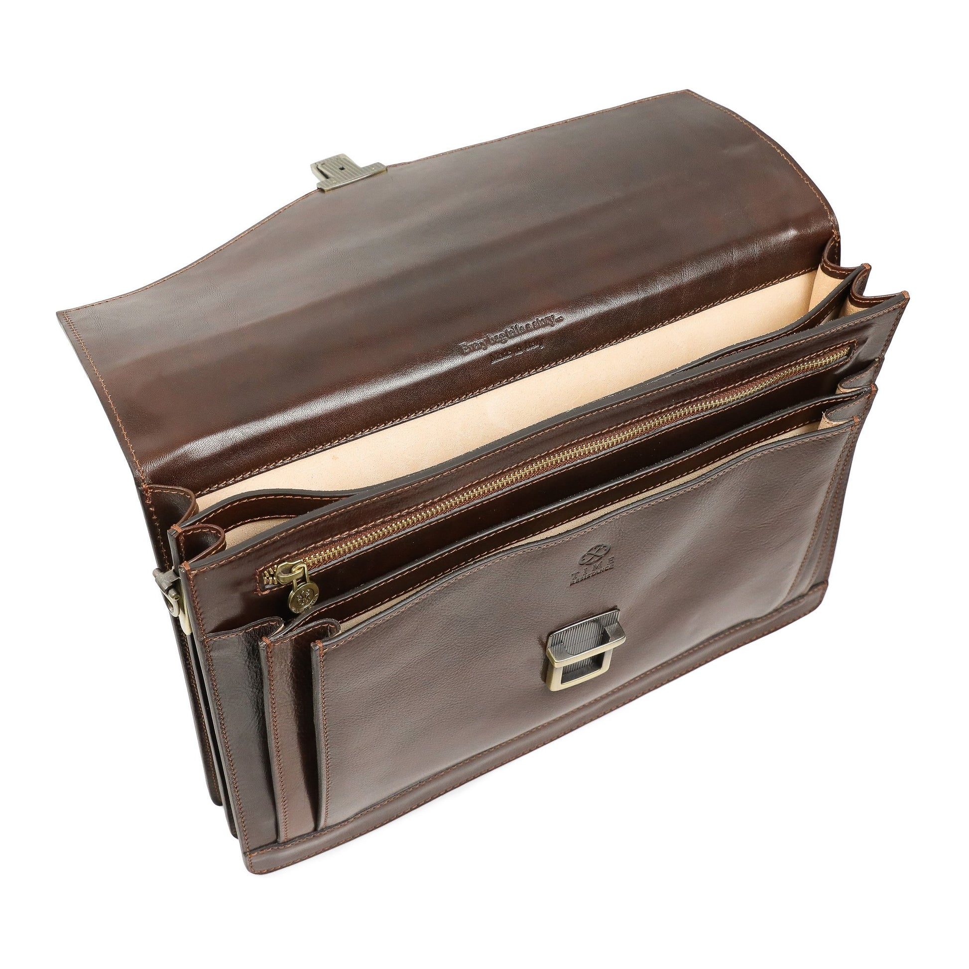 Classic Design Leather Briefcase - The Magus Briefcase Time Resistance   
