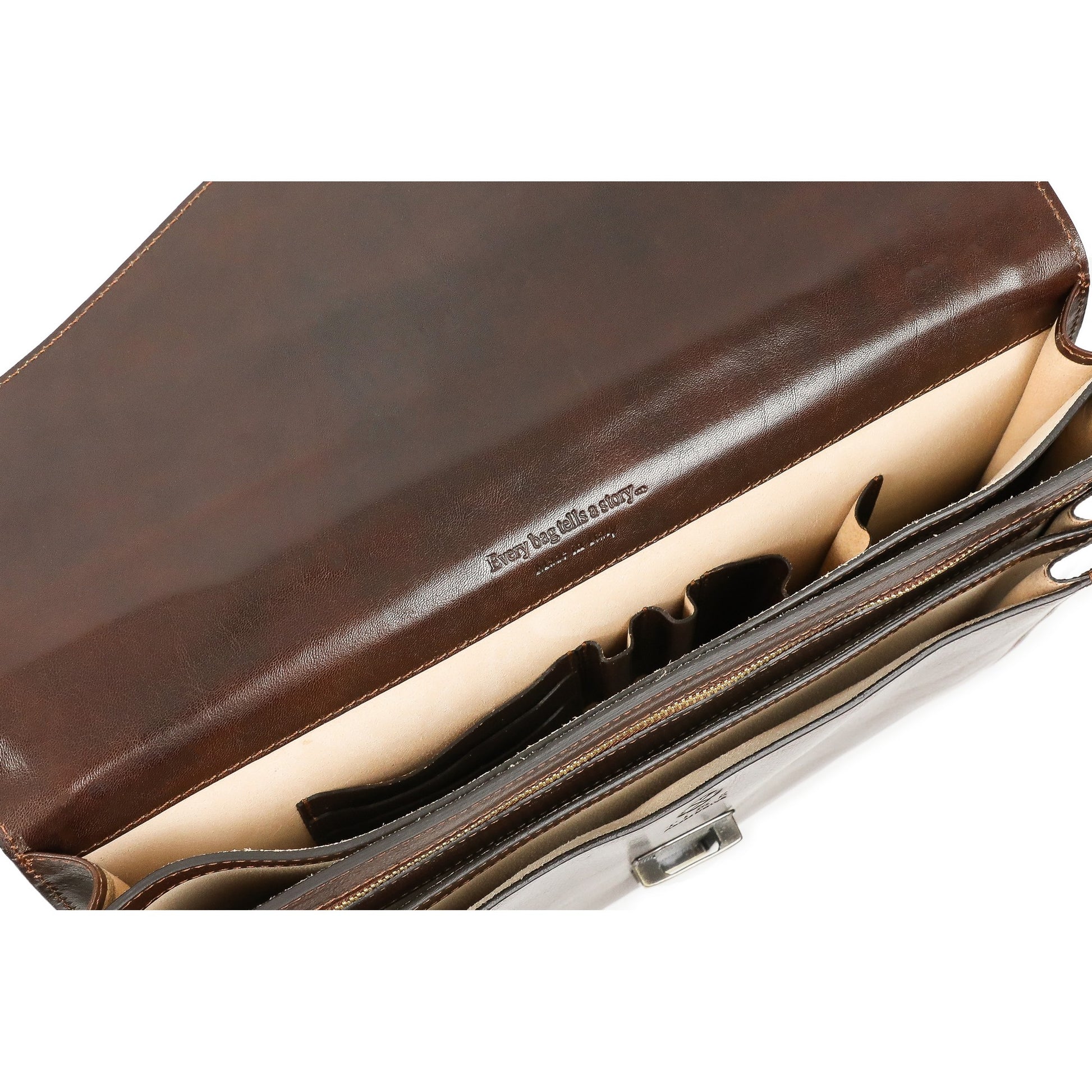 Classic Design Leather Briefcase - The Magus Briefcase Time Resistance   