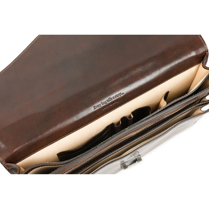 Classic Design Leather Briefcase - The Magus Briefcase Time Resistance   